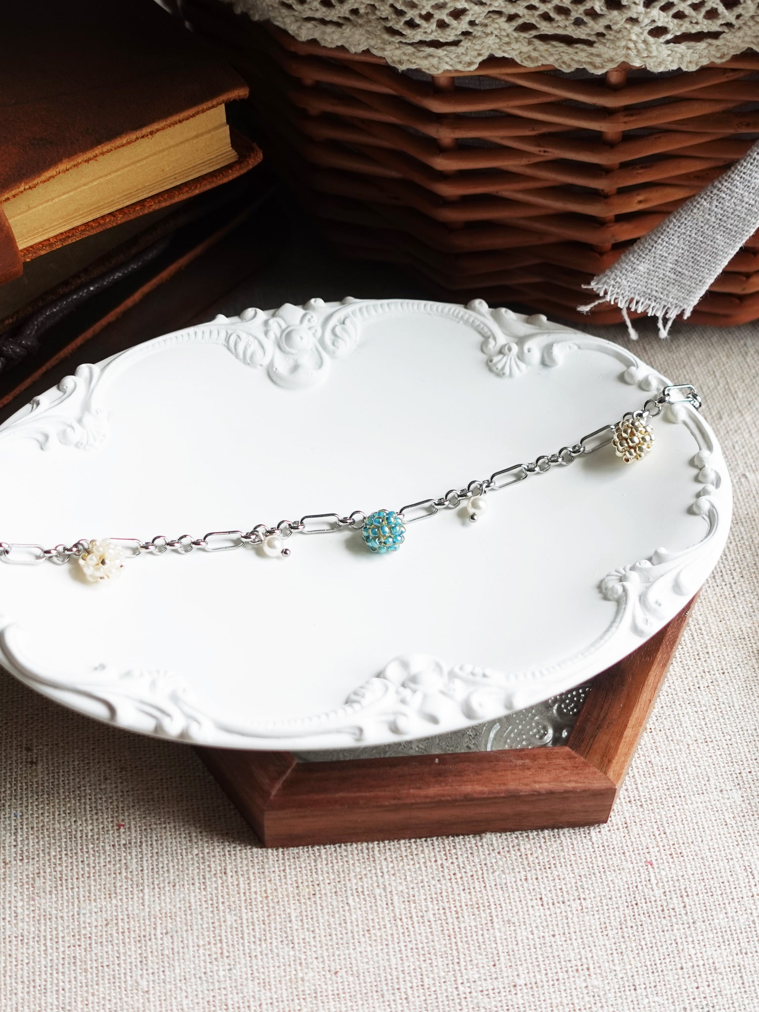 Ada Bracelet in Ocean Green Plate