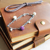 Ada Bracelet in Royal Purple Book
