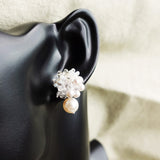 Anastasia Mariota Drop Earrings in Grey Bust