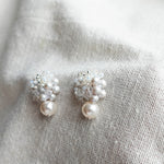 Anastasia Mariota Drop Earrings in Grey Right
