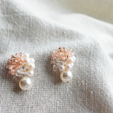 Anastasia Mariota Drop Earrings in Pink Right 1