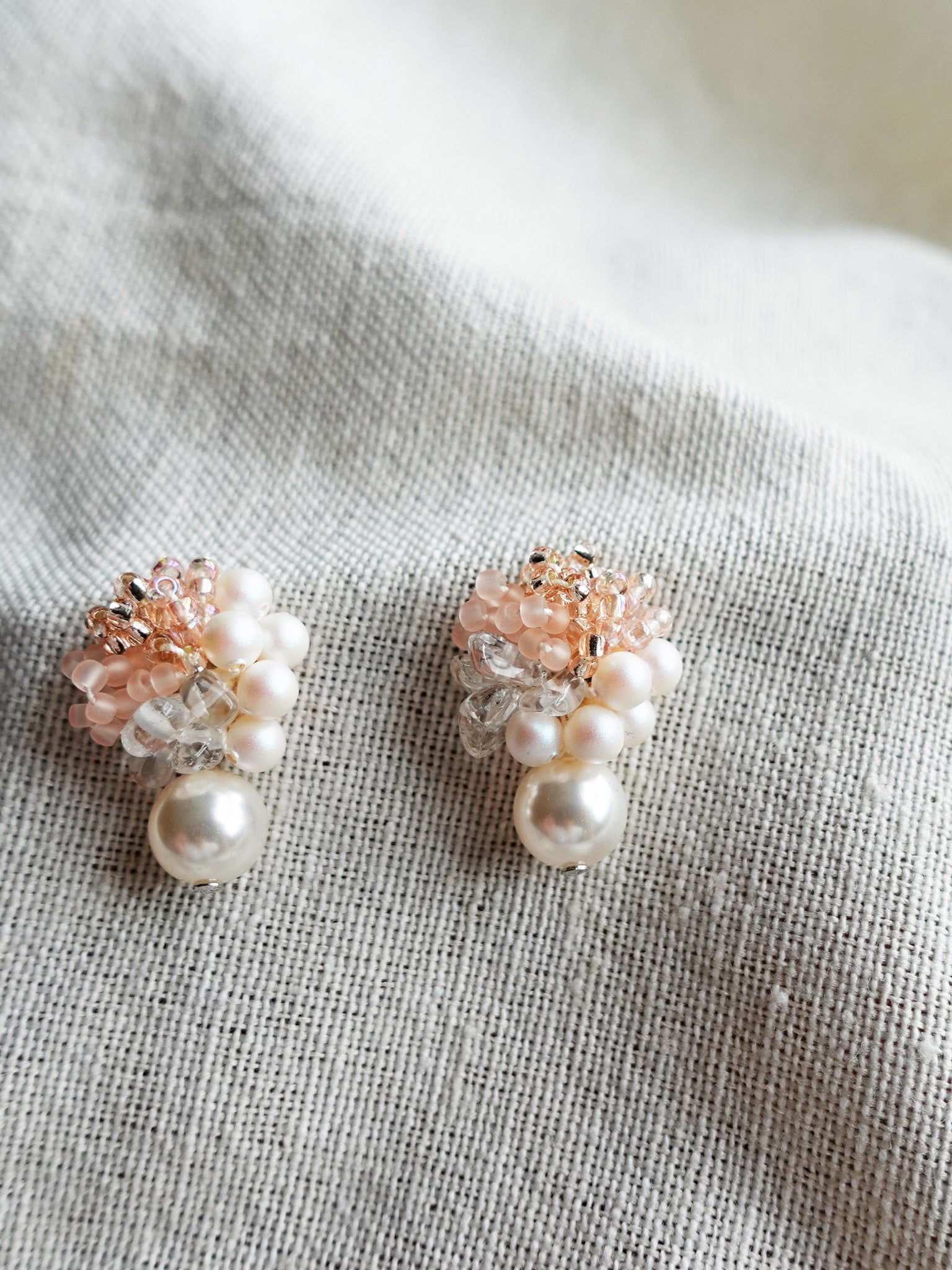 Anastasia Mariota Drop Earrings in Pink Right 2