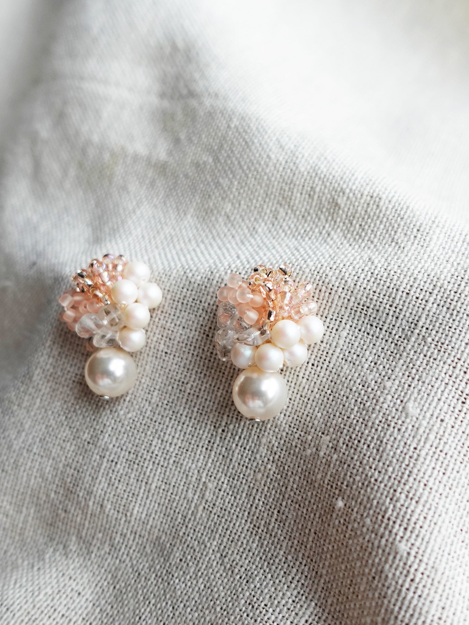 Anastasia Mariota Drop Earrings in Pink Right Side