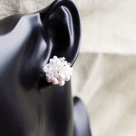 Anastasia Stud Earrings in Grey Bust