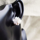 Anastasia Stud Earrings in Grey Bust