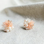 Anastasia Stud Earrings in Pink Right