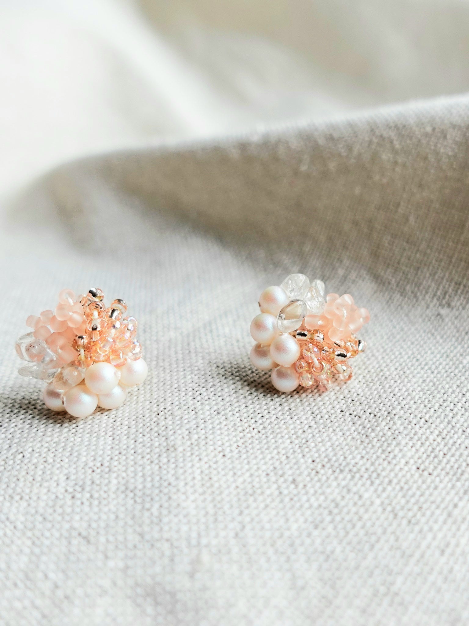 Anastasia Stud Earrings in Pink Right