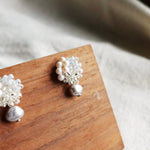 Andelle Lilith Earrings in Grey Display Right Side