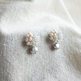 Andelle Lilith Earrings in Grey Left