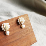 Andelle Lilith Earrings in Ivory Display Right Close