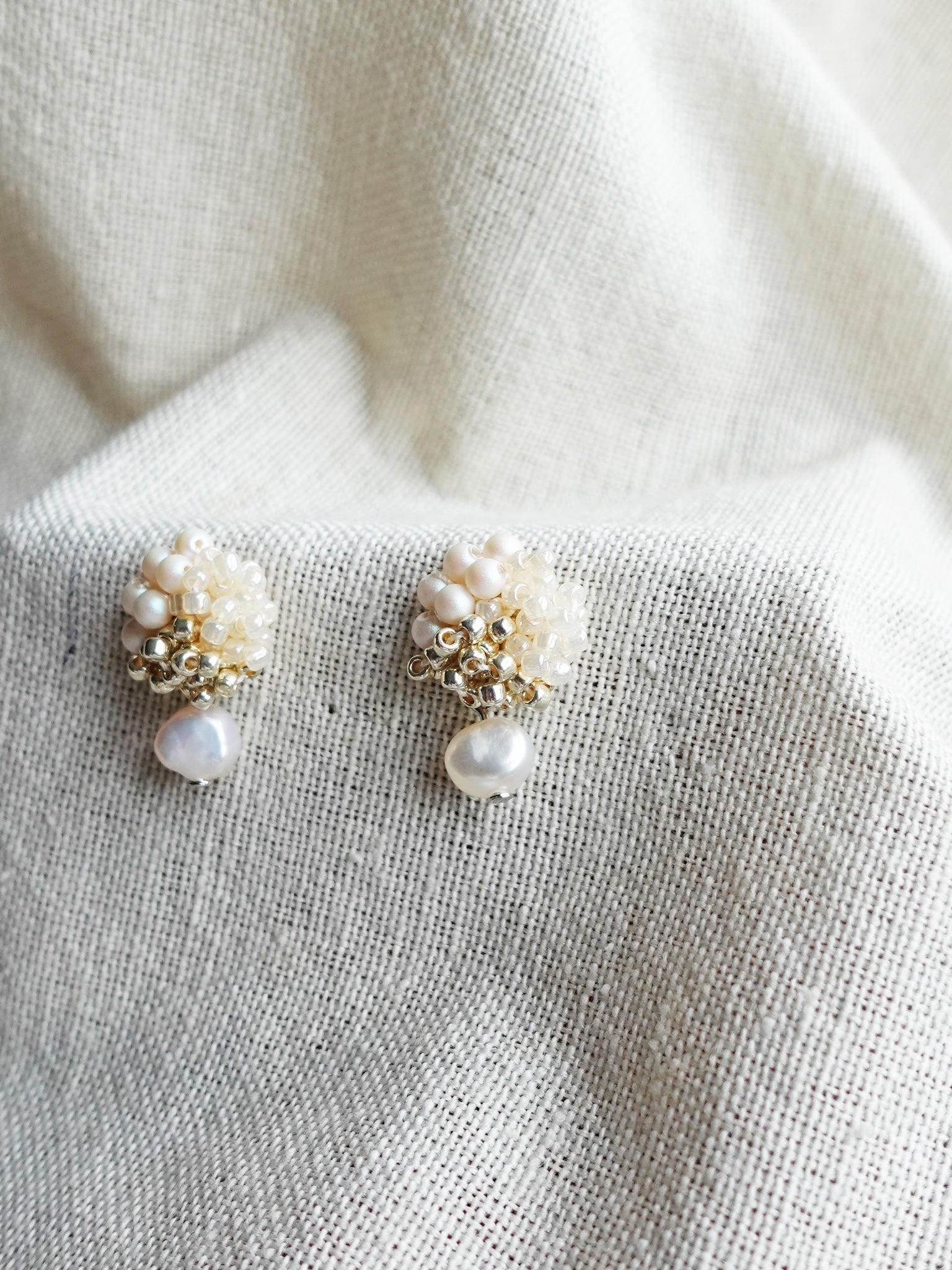 Andelle Lilith Earrings in Ivory Right