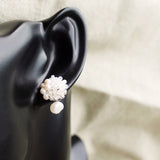 Andelle Lilith Earrings in White Bust