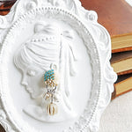 Arcadia Trio Earrings in Ocean Green Girl