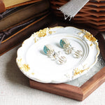 Arcadia Trio Earrings in Ocean Green Plate