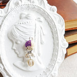 Arcadia Trio Earrings in Royal Purple Girl