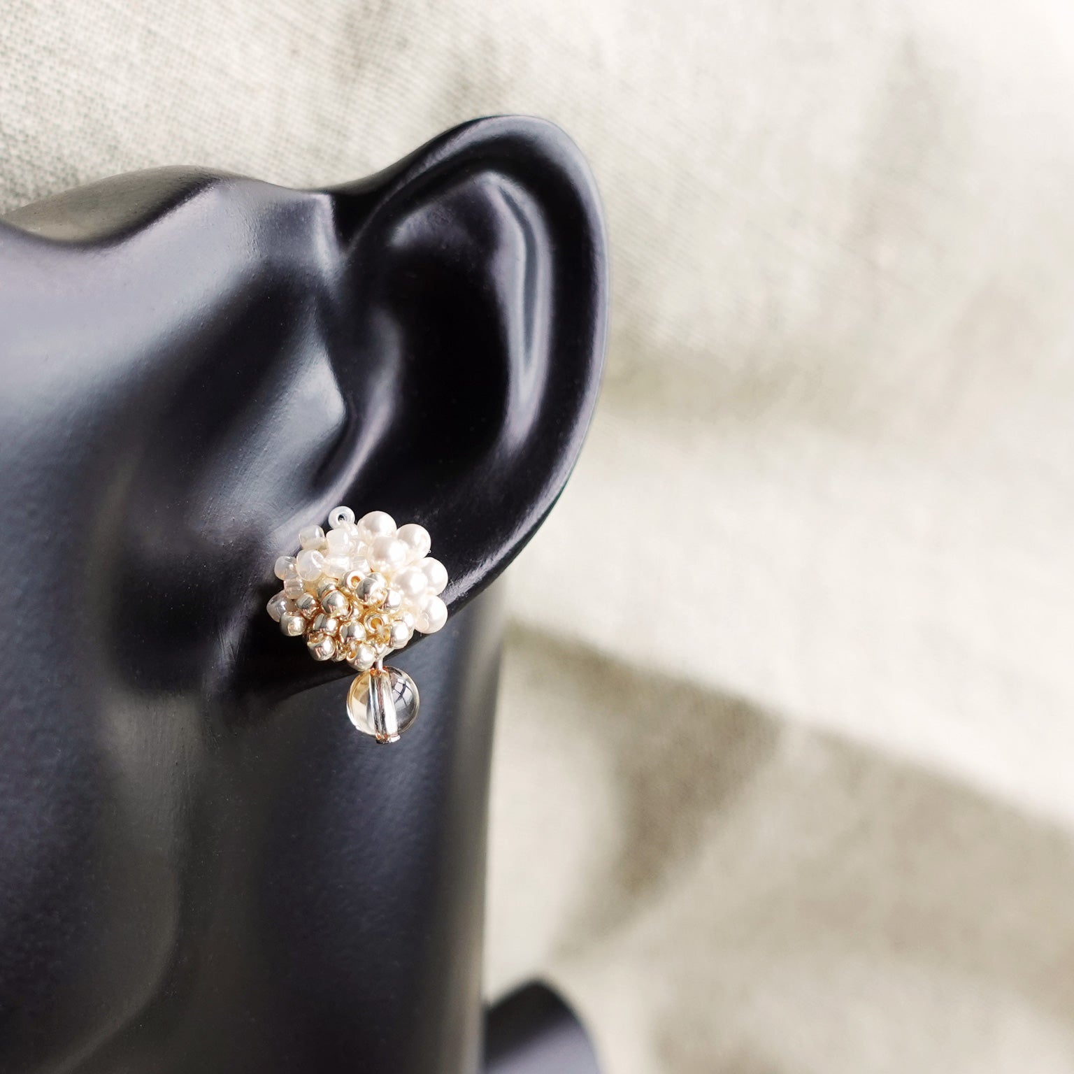 Ariana Auroriel Earrings in Ivory Bust