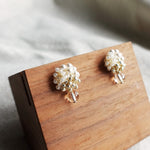 Ariana Auroriel Earrings in Ivory Display Left