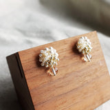 Ariana Auroriel Earrings in Ivory Display Left