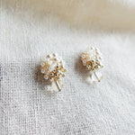 Ariana Auroriel Earrings in Ivory Left