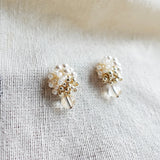 Ariana Auroriel Earrings in Ivory Left