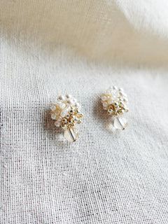 Ariana Auroriel Earrings in Ivory Left