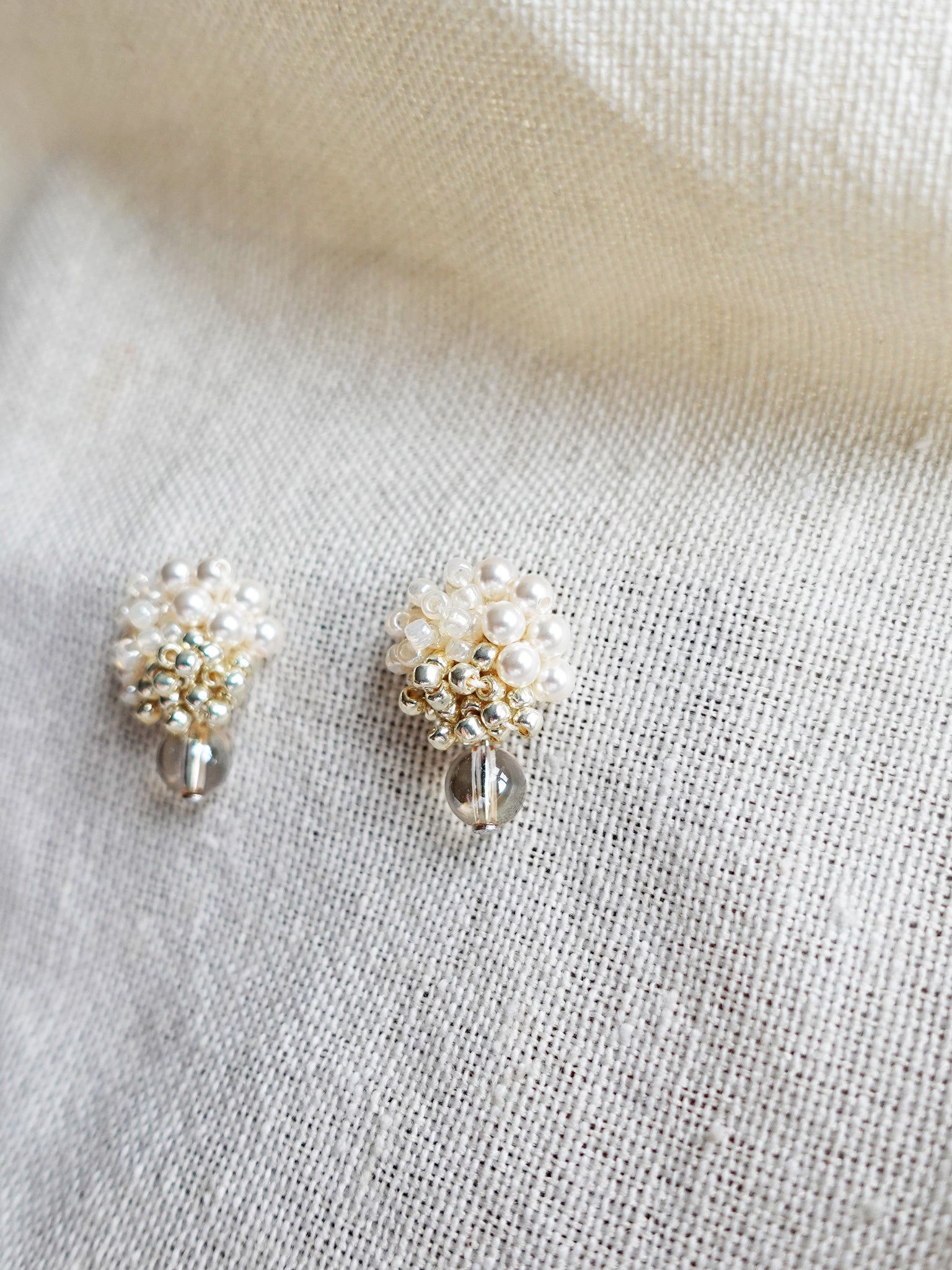 Ariana Auroriel Earrings in Ivory Right
