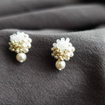 Ariana Mariota Earrings in Cloud White Right