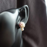 Ariana Mariota Earrings in Mauve Purple Bust