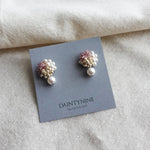 Ariana Mariota Earrings in Mauve Purple Card