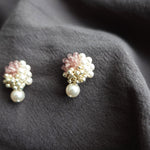 Ariana Mariota Earrings in Mauve Purple Right