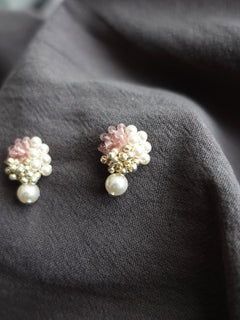 Ariana Mariota Earrings in Mauve Purple Right