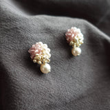 Ariana Mariota Earrings in Mauve Purple Side