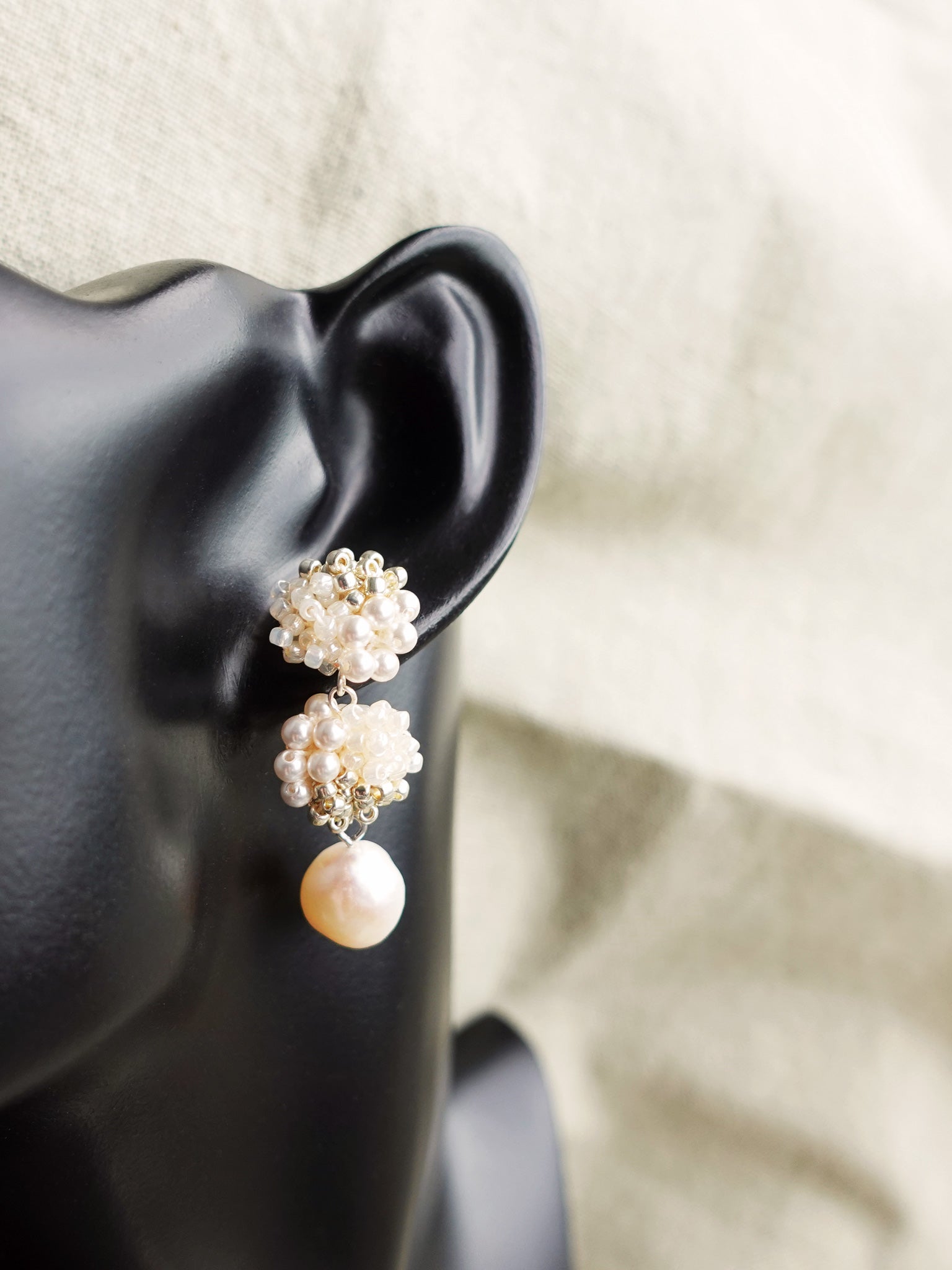 Ariana Richele Earrings in Ivory Bust