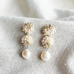 Ariana Richele Earrings in Ivory Front