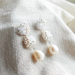 Ariana Richele Earrings in White Left