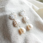Ariana Richele Earrings in White Side