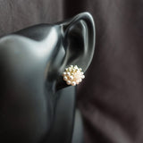 Ariana Stud Earrings in Blush Pink Bust