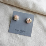 Ariana Stud Earrings in Blush Pink Card