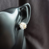 Ariana Stud Earrings in Cloud White Bust