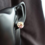 Ariana Stud Earrings in Mauve Purple Bust