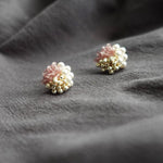 Ariana Stud Earrings in Mauve Purple Front