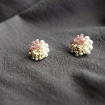 Ariana Stud Earrings in Mauve Purple Left