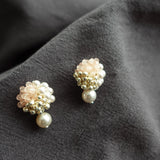 Ariana Mariota Earrings in Blush Pink Right