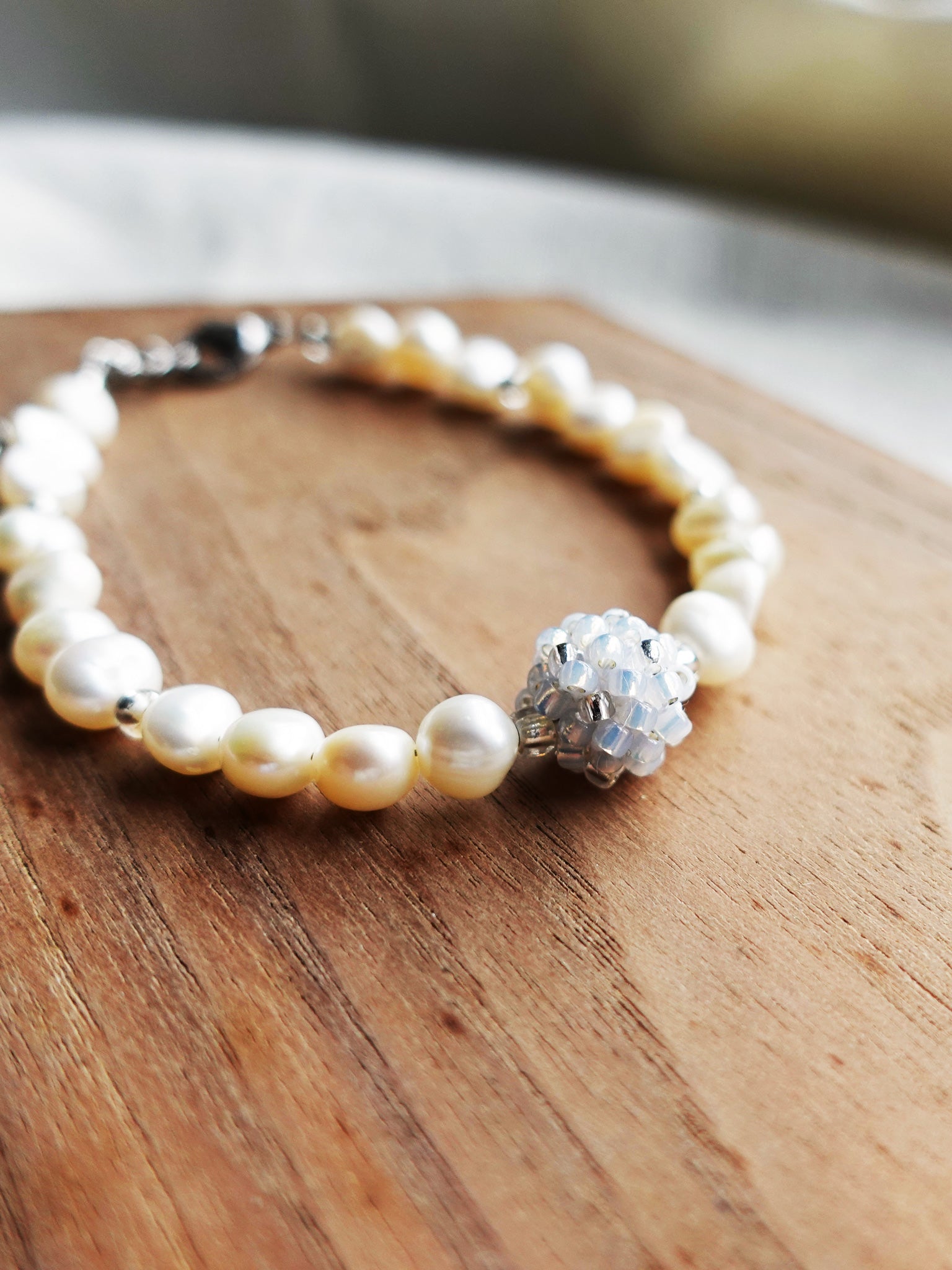 Arwen Bracelet in Grey Display Left Close