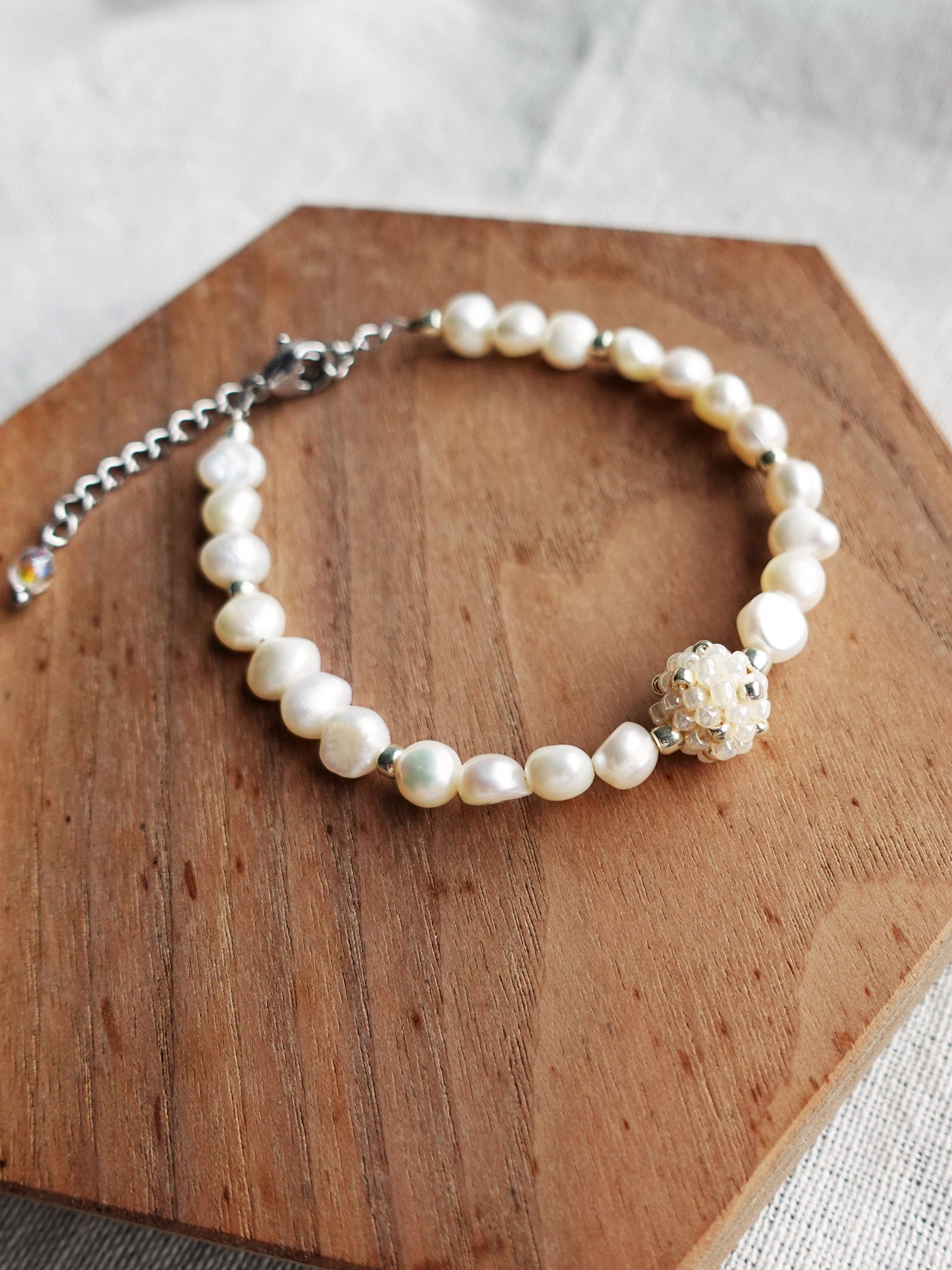 Arwen Bracelet in Ivory Display Left