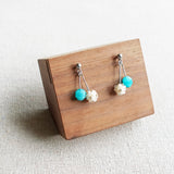 Avery Amazonite Earrings Display Left