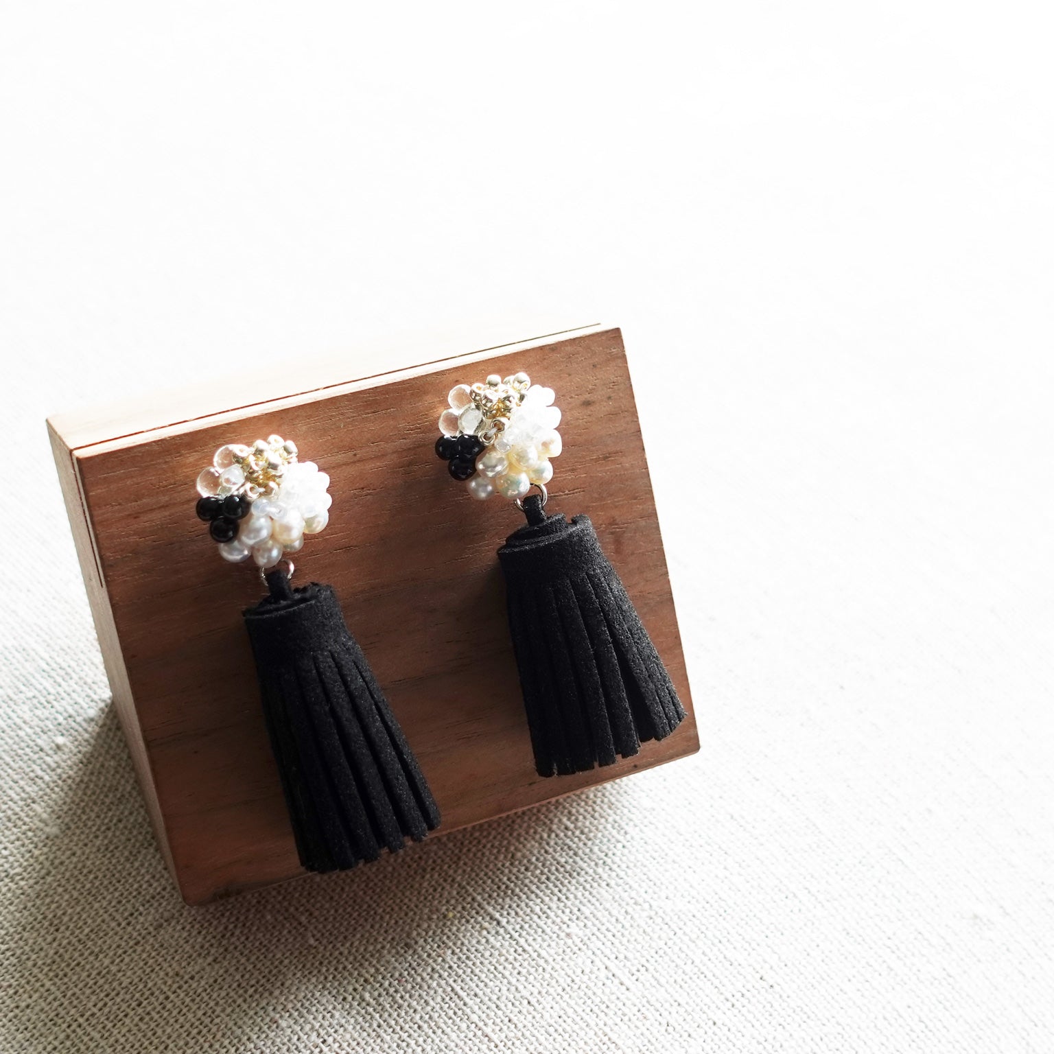 Bada Lucid Tassel Earrings Display