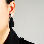 Bada Lucid Tassel Earrings Model