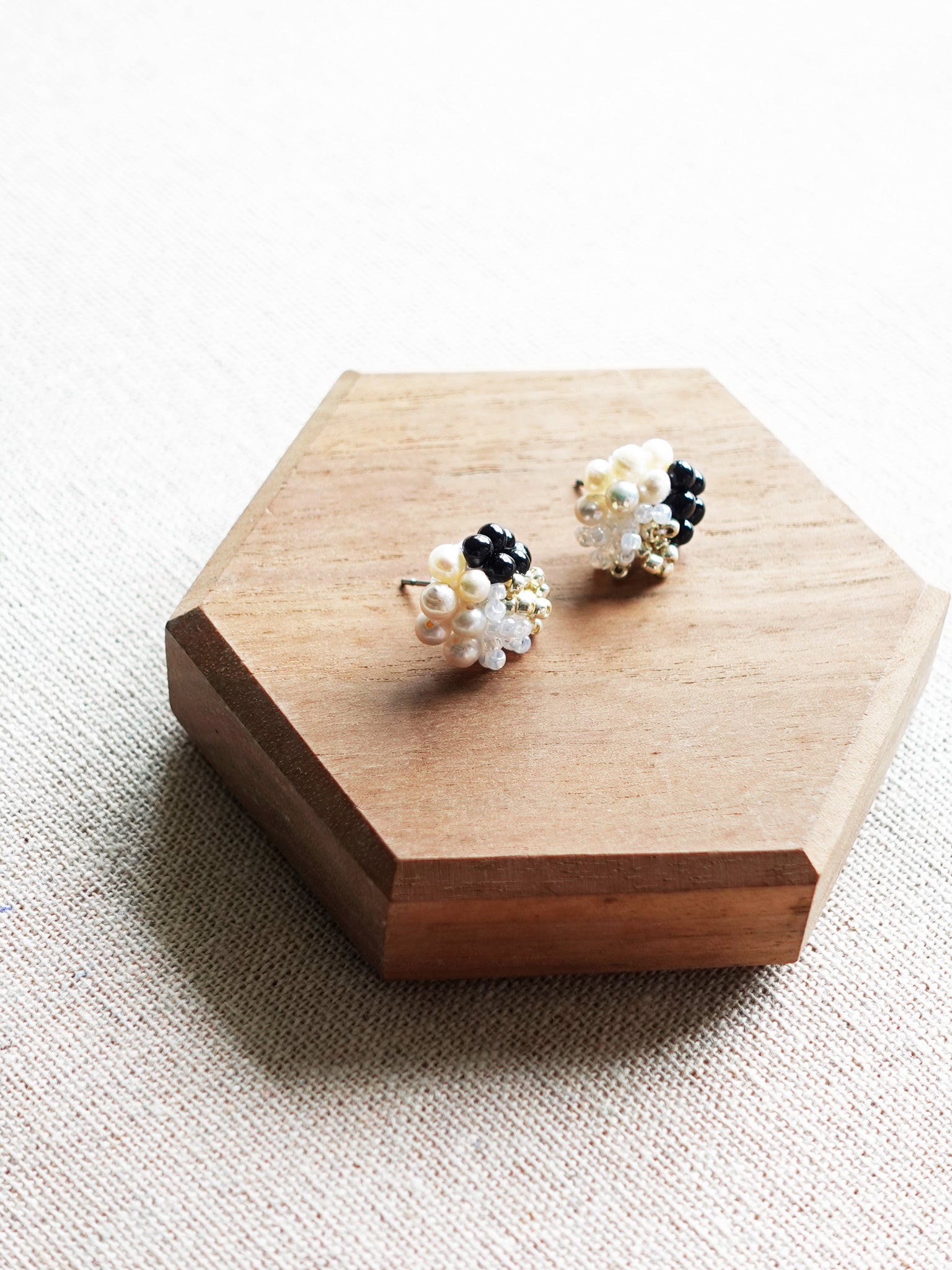 Bada Stud Earrings Display Front