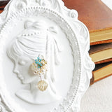 Bridget Earrings in Ocean Green Girl
